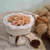 11支卡布奇诺小香风花束