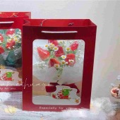 【圣诞莓有烦恼】平安夜礼盒6颗草莓橱窗袋花束圣诞花束礼盒