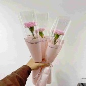 单支康乃馨送妈妈送老师送朋友粉色红色可选公司团购福利