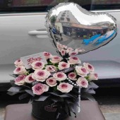 【独一无二】19支蔓塔乌梅子酱抱抱桶花束鲜花店送花上门