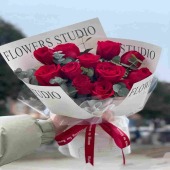 【简约风尚】11支红玫瑰网红简约纸包装