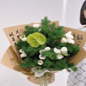 【古风】1支绿掌混搭桔梗蓬莱松鲜花店送花上门