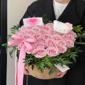 【恰似你的温柔】33支粉玫瑰鲜花花束送女友送媳妇鲜花店送花上门