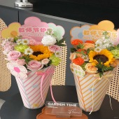 1支向日葵混搭抱抱桶冰激凌花束