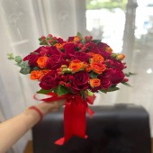 【永结同心】15支红玫瑰手捧花订亲手捧花结婚手捧花花店送花上门