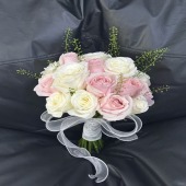 【誓约同心】15支骄傲粉雪山混搭手捧花结婚手捧领证手捧花花店送花上门