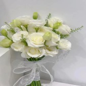 【许定终身】11支骄傲桔梗混搭手捧花结婚手捧领证手捧花花店送花上门