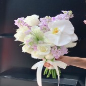 【喜成连理】11支骄傲紫罗兰混搭手捧花结婚手捧领证手捧花花店送花上门