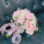 【笙磬同谐】11支粉雪山骄傲混搭手捧花结婚手捧领证手捧花花店送花上门